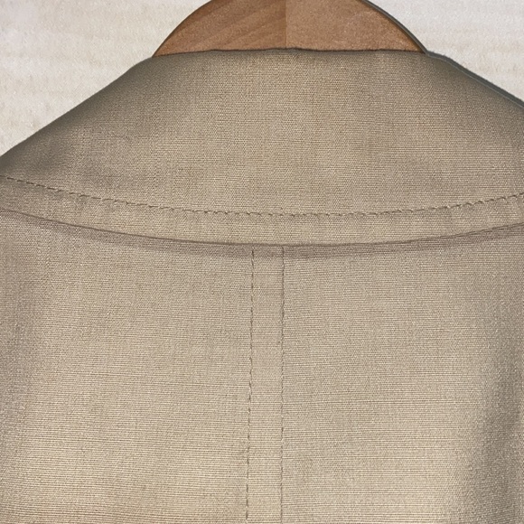 CLIPPER MIST Trench Coat Shell ONLY Button Down Jacket Tan Beige Size 44 Regular - Picture 11 of 12